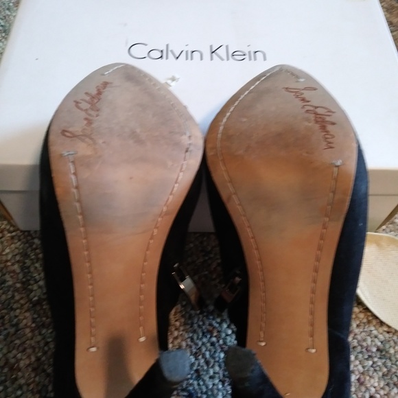 Sam Edelman Platform Suede Booties Sz 8 - Picture 2 of 4
